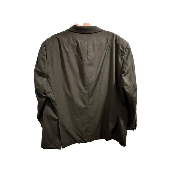 💰BOGO💰 Pronto Uomo Platinum Mens Black Wool Tuxedo Blazer Size 50 Regular - Picture 7 of 10